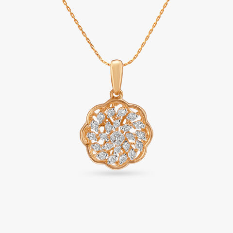 Floral Mosaic Diamond Pendant