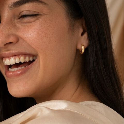 Elegant Gold Hoop Bali Earrings