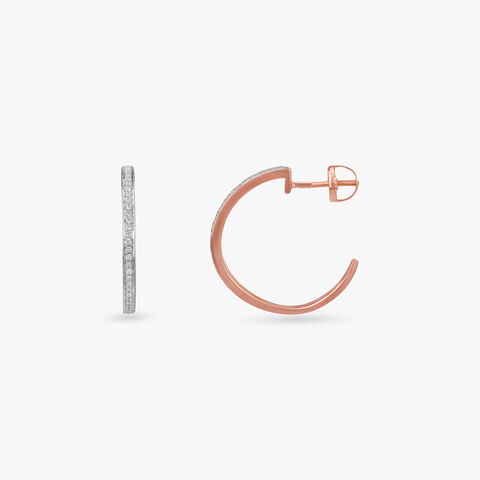 Glimmer Glide Diamond Stud Earrings