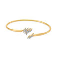 18kt Yellow Gold Bangle & Diamond Bangle - Inflowing Tide,,hi-res image number null