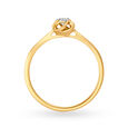 14KT Yellow Gold Ring For Women In Floral Design,,hi-res image number null