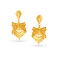 Traditional Gold Drop Earrings,,hi-res image number null