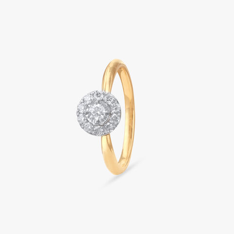 Stellar Halo Diamond Ring