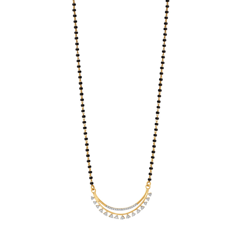 Elegant Diamond and Gold Mangalsutra
