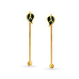 Traditional Stylish Gold Drop Earrings,,hi-res image number null