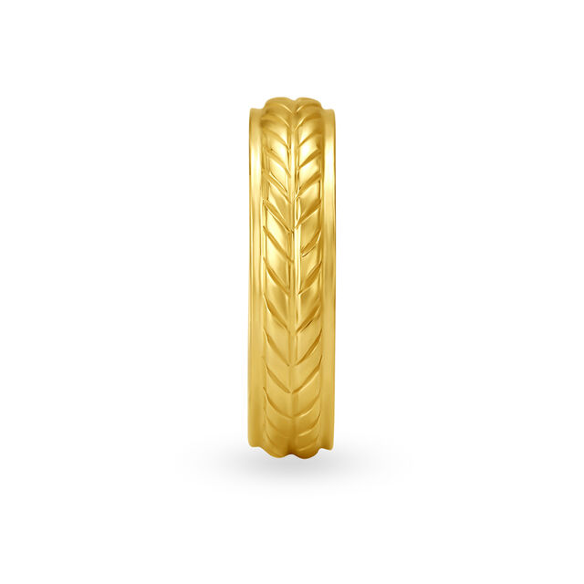 Alluring 22 Karat Yellow Gold Braided Finger Ring,,hi-res image number null