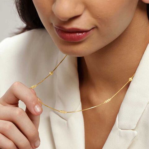 Sassy Swirl Gold Chain