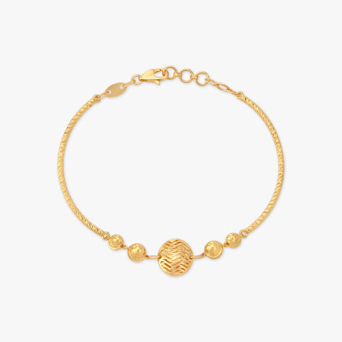 Orbit Wave Gold Bracelet