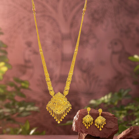 Mayura Arch Gold Necklace Set