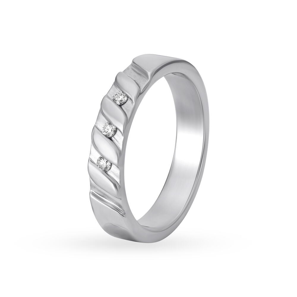 Seraphic 950 Pure Platinum And Diamond Finger Ring