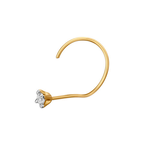 Sublime Gold and Diamond Nose Pin