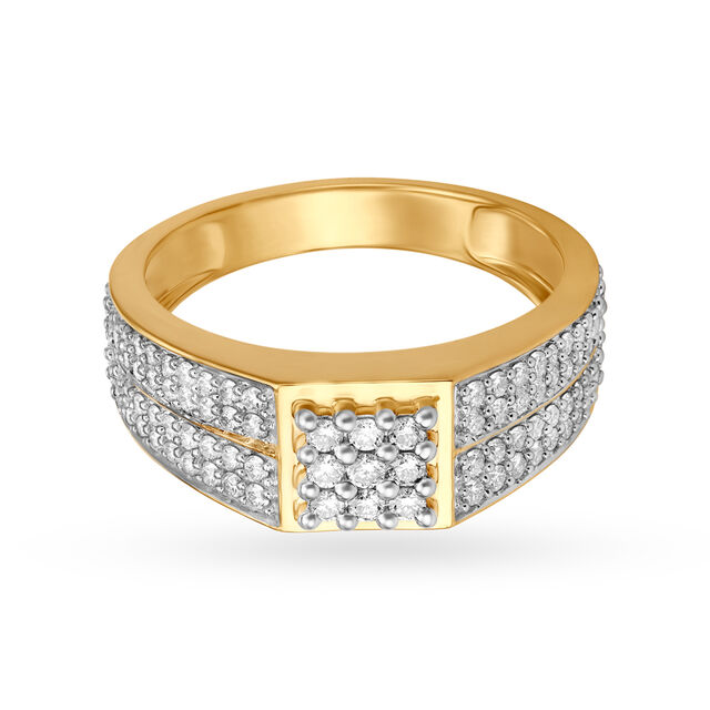 Opulent Diamond Finger Ring for Men,,hi-res image number null