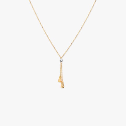 Geometric Tassel Gold Necklace