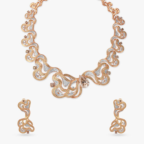 Mirage Flow Diamond Necklace Set