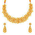 Majestic Antique Gold Necklace Set,,hi-res image number null