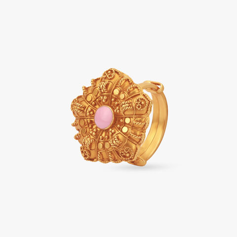 Dawn Blush Gold Finger Ring