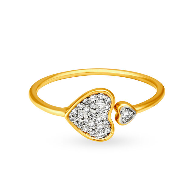 Tanishq diamond ring heart shape Clearance