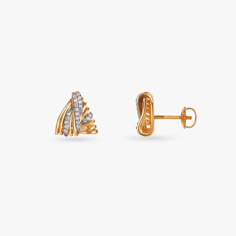 Timeless Twist Diamond Drop Earrings