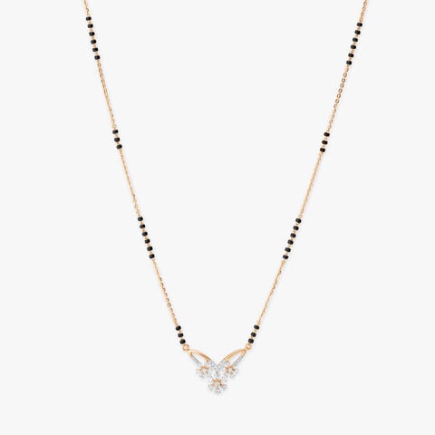Flutter Bloom Diamond Mangalsutra