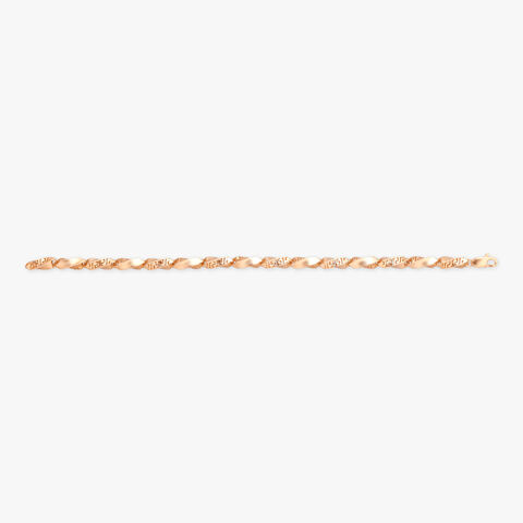 Linear Weave Gold Bracelet for Men