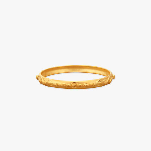 Garden Whirl Gold Bangles for Kids