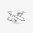 Sparkling Vine Diamond Open Finger Ring,,hi-res image number null