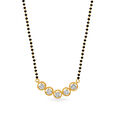 Chic Geometric Diamond Mangalsutra,,hi-res image number null