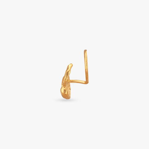 Feather Touch Gold Nose Pin
