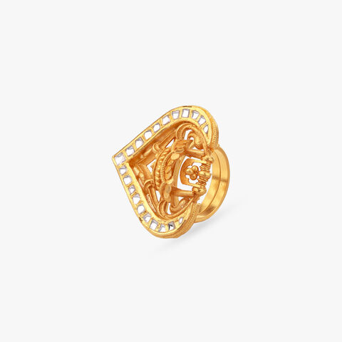 Mysterious Palatial Gold Ring
