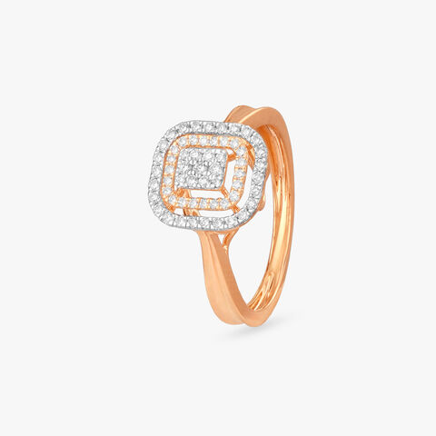 Radiant Aura Diamond Ring