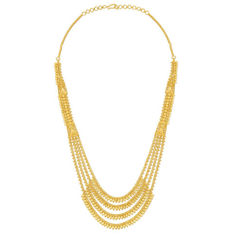 Gleaming Yellow Gold Four Strand Haaram