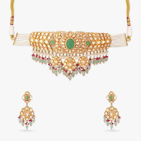 Verdant Majesty Diamond Necklace Set