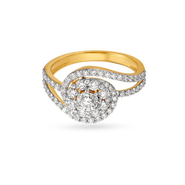 Gorgeous Gold and Diamond Finger Ring,,hi-res image number null