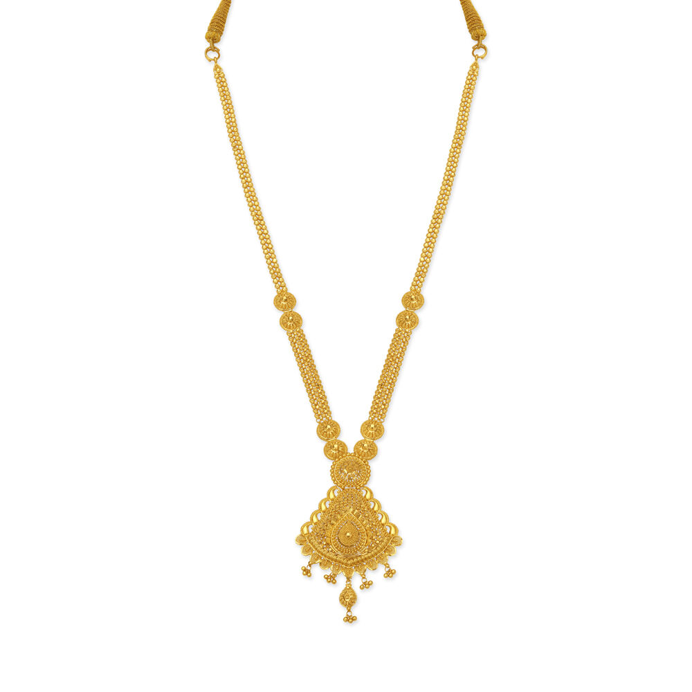 Traditional Grand Bengali Long Haram Tanishq Online Store