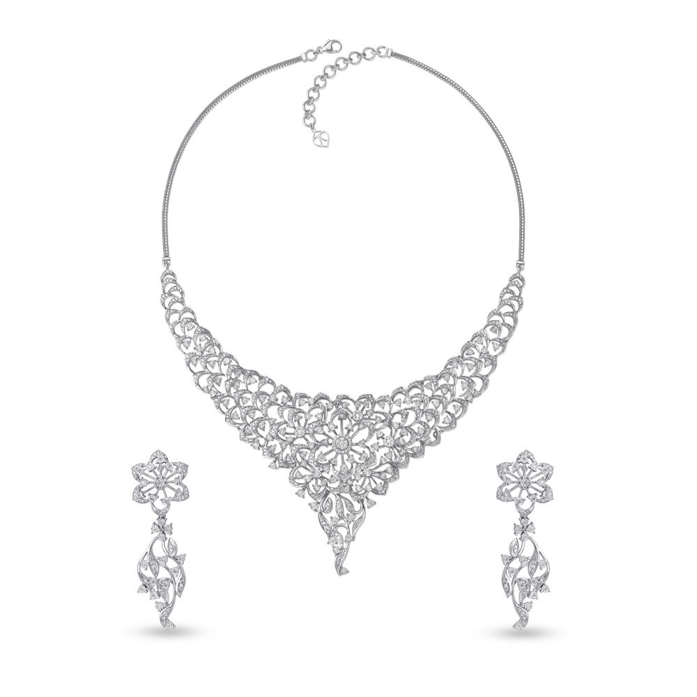 White Gold and Diamond Riviera Necklace | Birks Essentials