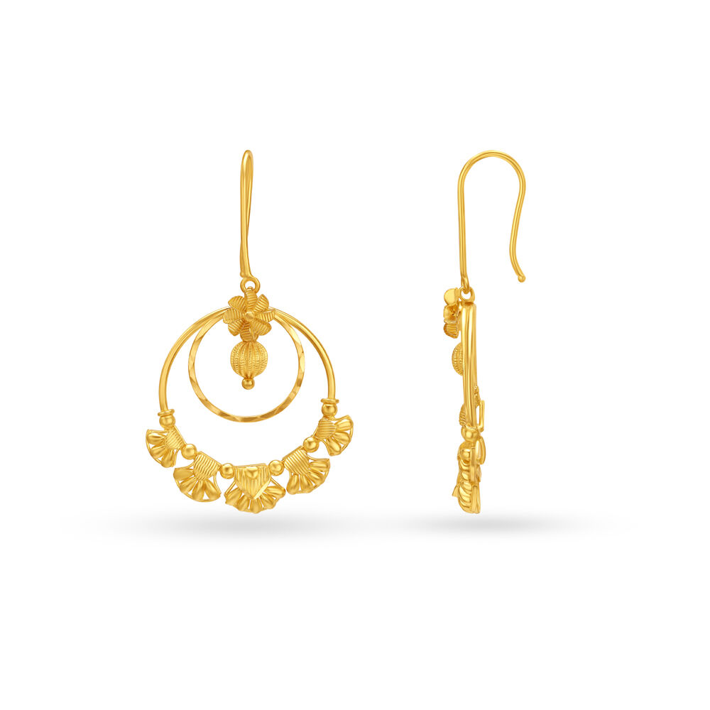 Big Gold Flower Earrings Gold Studs Large Huge Gold Stud - Etsy