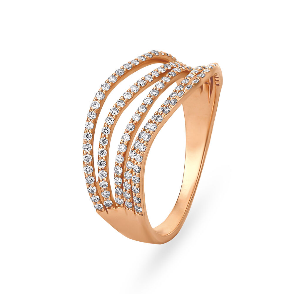 Charming Rose Gold and Diamond Ring