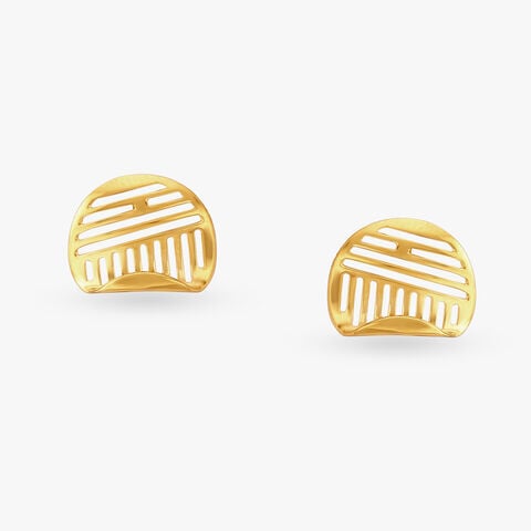Elysian Gold Stud Earrings