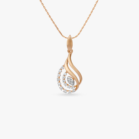 Paisley Glow Diamond Pendant