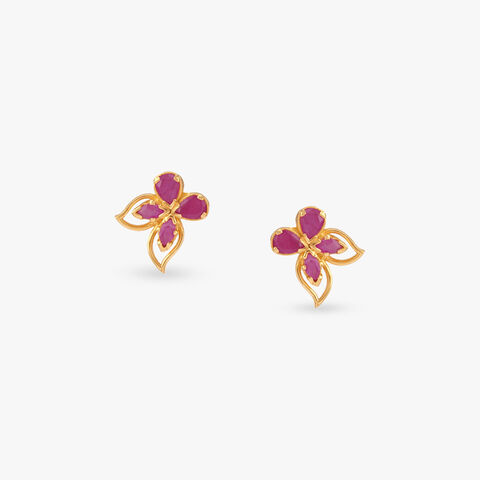Scarlet Whisper Stud Earrings for Kids
