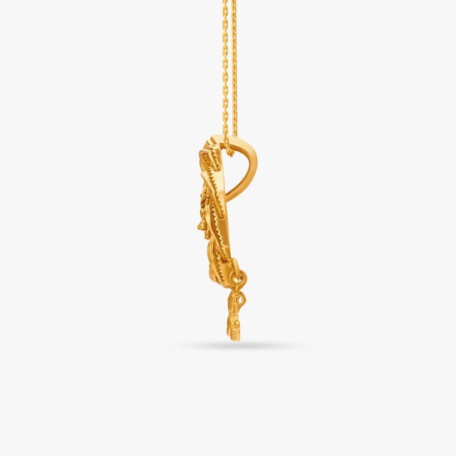 Floral Goddess Durga Pendant,,hi-res image number null