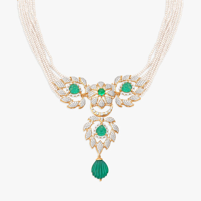 Gleaming Radiant Diamond Necklace,,hi-res image number null
