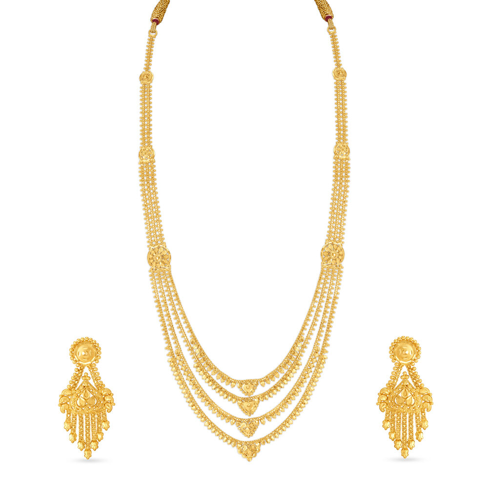 Enchanting Hearts Gold Rani Haar for the Marathi Bride