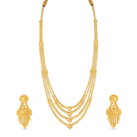 Enchanting Hearts Gold Rani Haar for the Marathi Bride