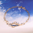 Blue Sapphire Orbit 14KT Bracelet,,hi-res image number null