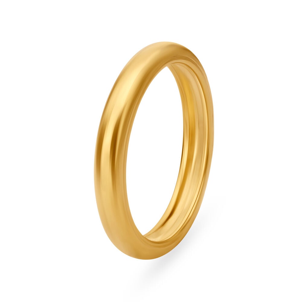 Cross Pattern Carved Gold Finger Ring For Men