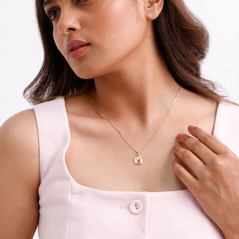Golden Halo Drop Pendant