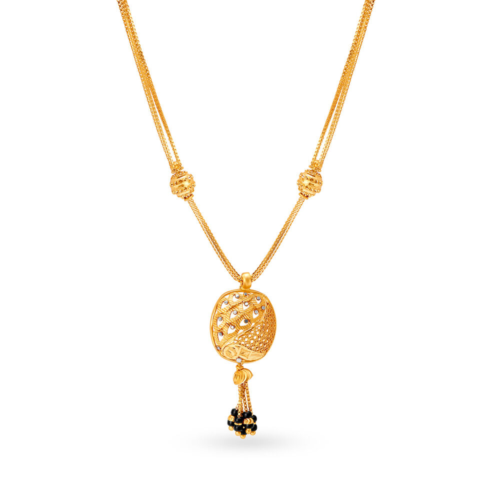 New gold mangalsutra hot sale design 2018