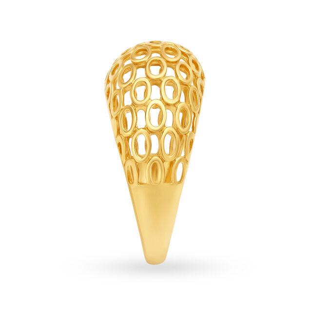 Elegant Mesh Gold Ring,,hi-res image number null