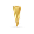Carved Abstract Pattern Gold Finger Ring For Men,,hi-res image number null